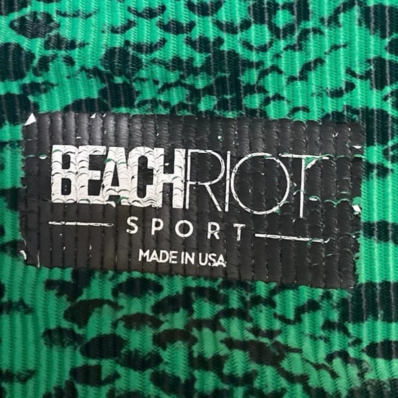 Beach Riot Ayla Women's Green Snakeskin Animal Print High Waist Leggings Pants S - Image 4