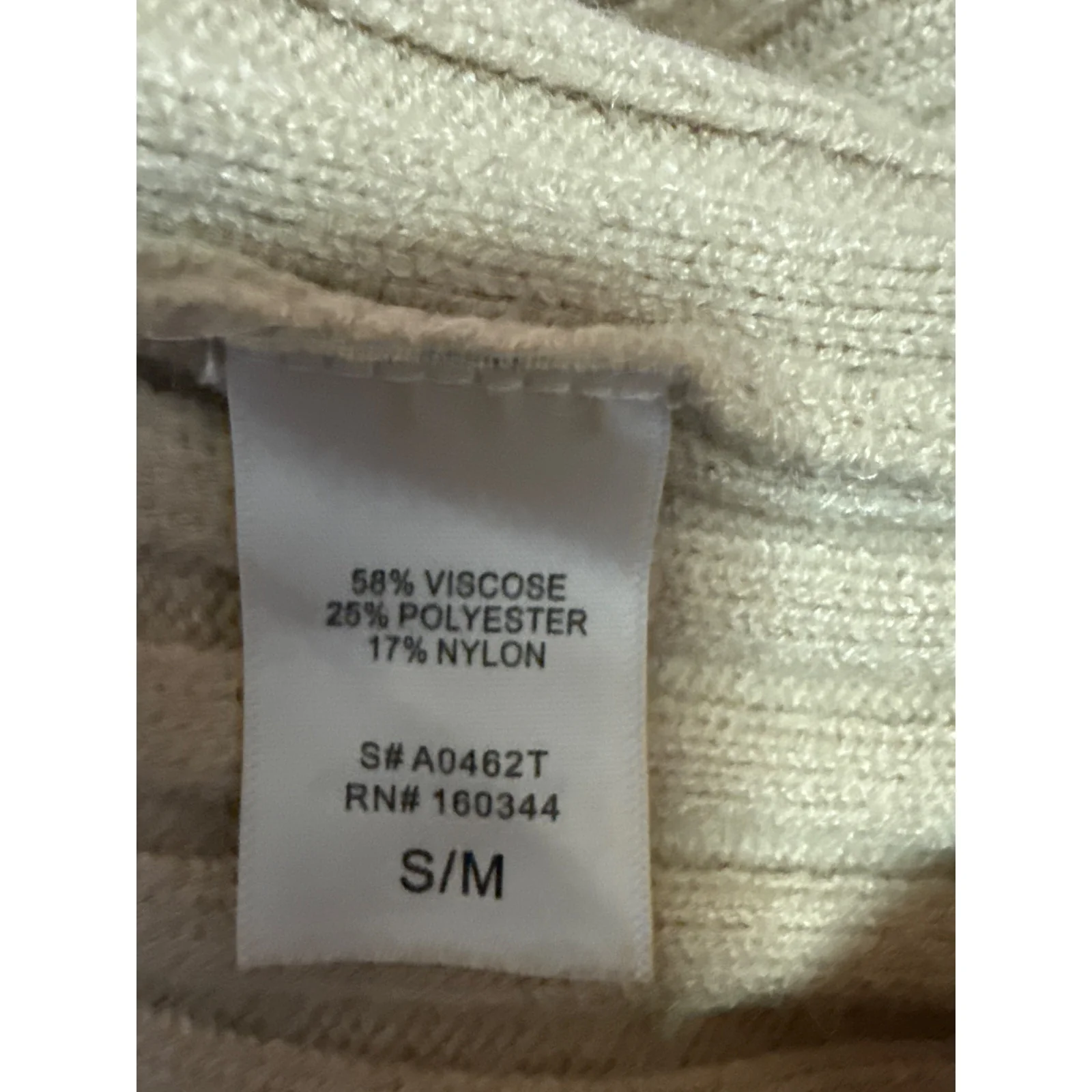 Beige Botany Rib Sleeveless Strapless Cami Camisole Bandeau Crop Tank Tube Top M - Image 4