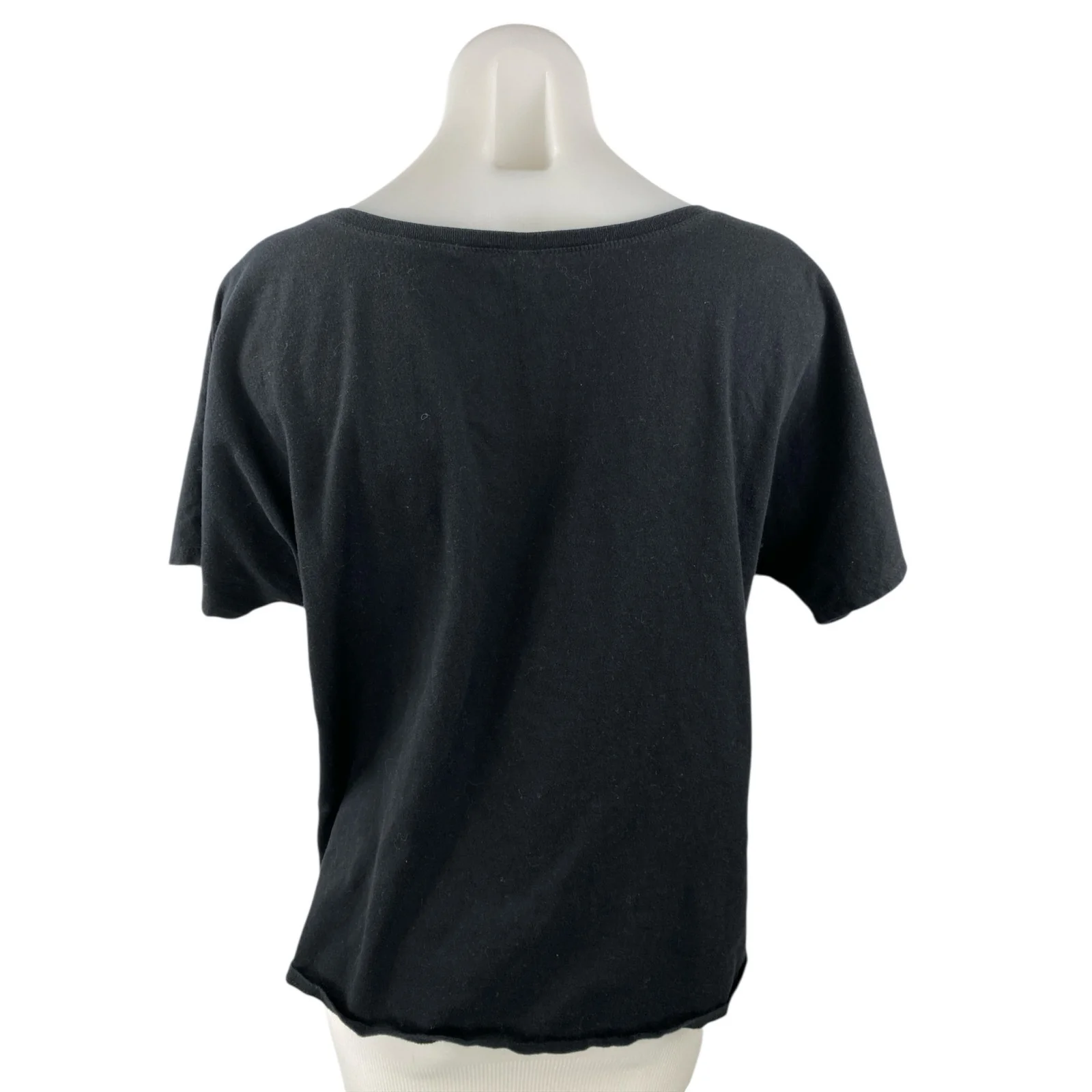 Bella Canvas Women's Black Short Sleeve Scoop Neck Lady T Shirt Tee Top Size M - Image 2