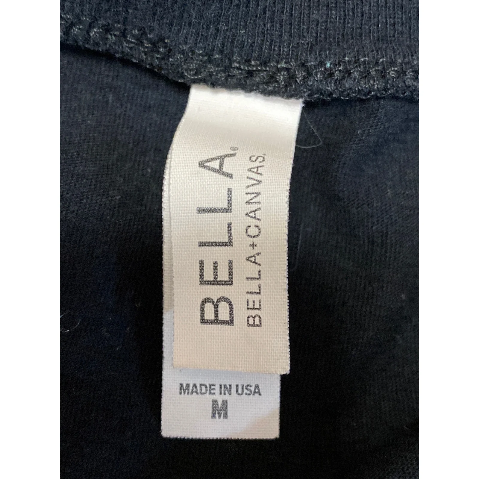 Bella Canvas Women's Black Short Sleeve Scoop Neck Lady T Shirt Tee Top Size M - Image 4