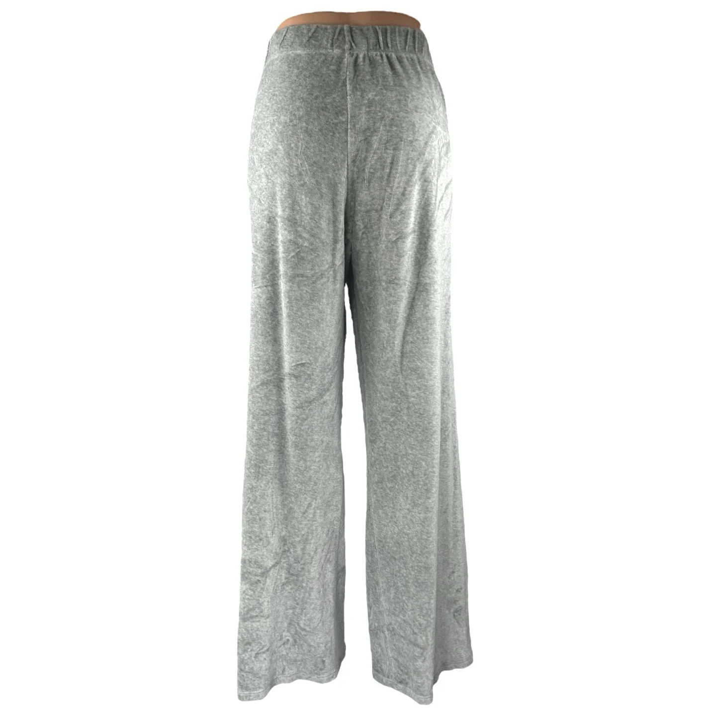 Bella Dahl Women's Gray High Rise Yoga Lounge Trousers Wide Leg Pants Size M - Image 3