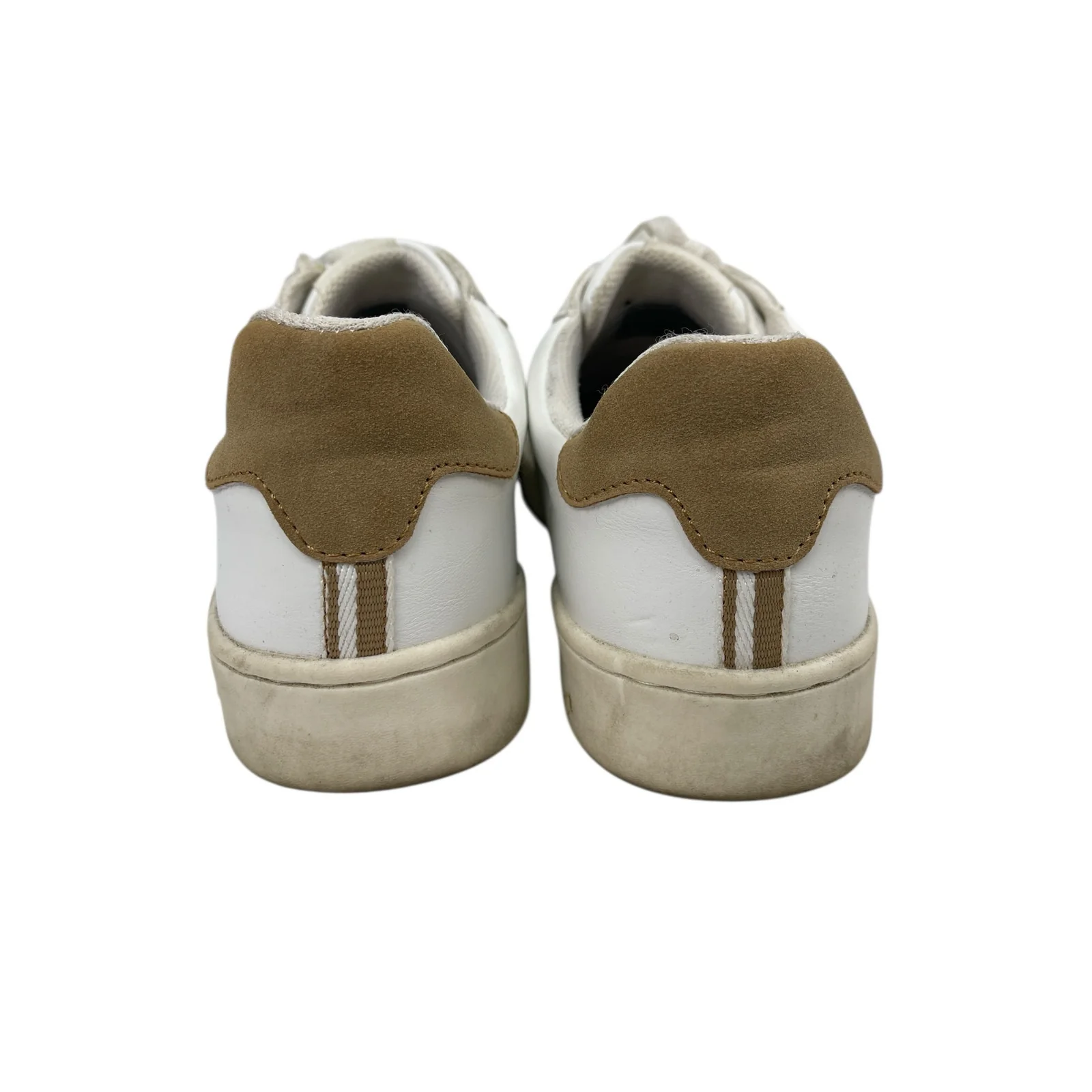 Ben Sherman Hampton White Leather Low Top Lace Up Round Toe Sneakers Shoes 10.5 - Image 3