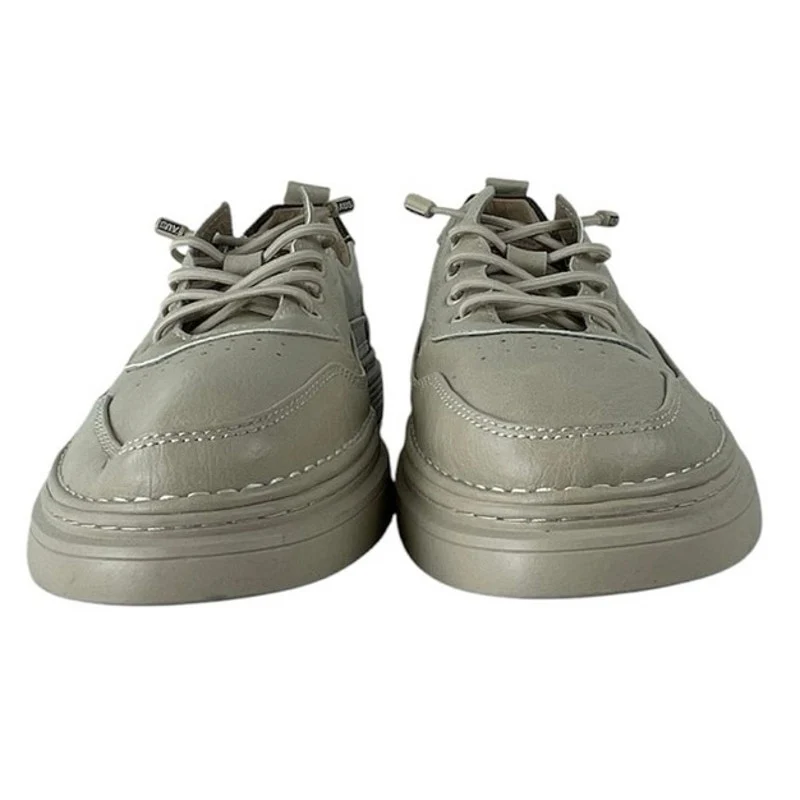 Best Classic Men's White Round Toe Low Top Lace Up Casual Sneakers Shoes Sz 44 - Image 2
