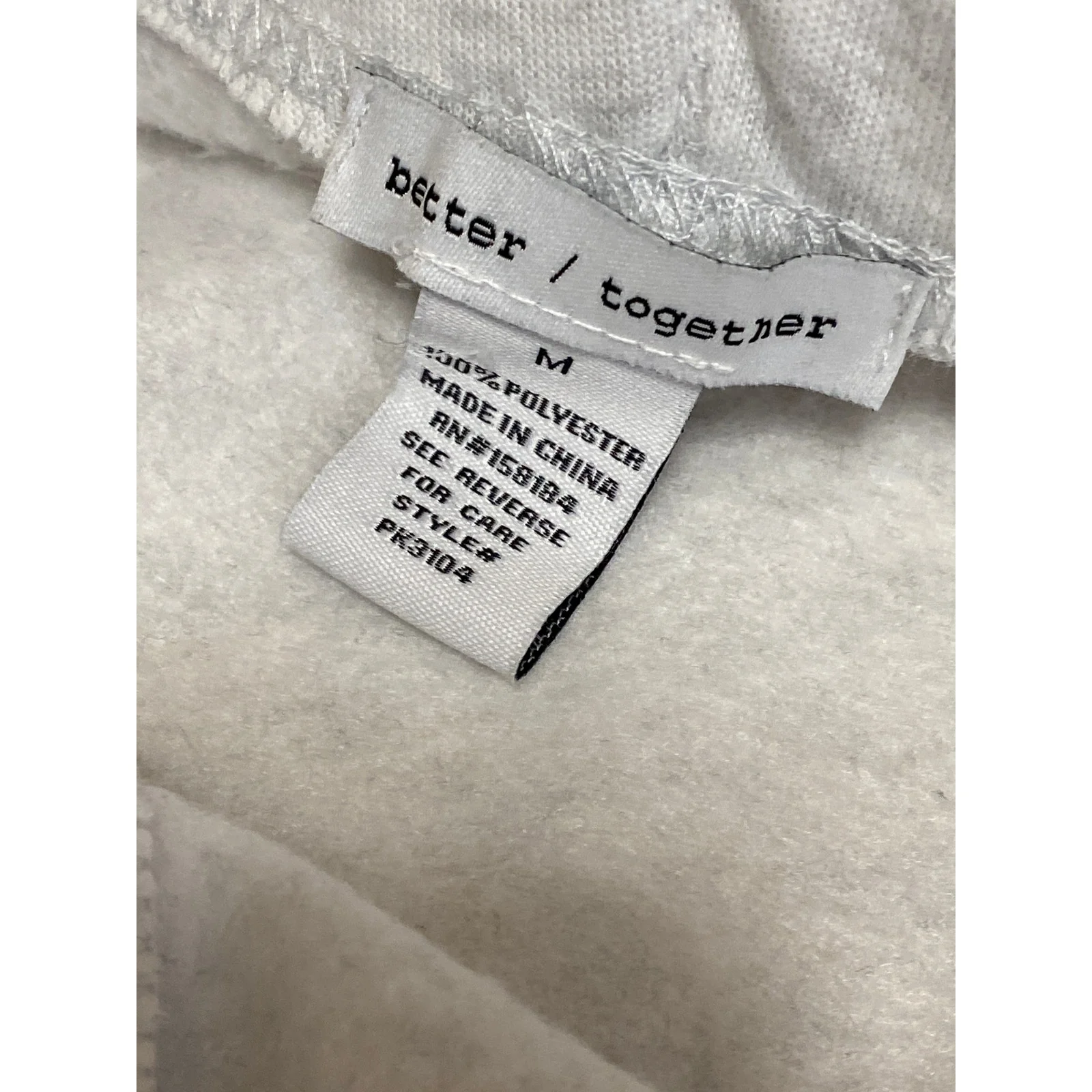 Better Together Women's Light Gray High Rise Wide Leg Cargo Sweat Pants Size M - Image 3