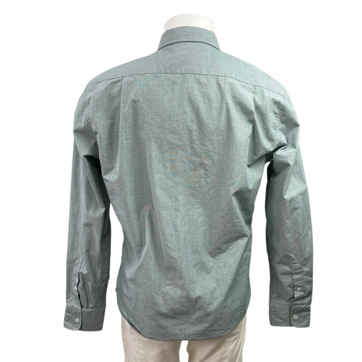 Beverly Hills Polo Club Men's Blue Long Sleeve Collared Button Down Shirt Top L - Image 3