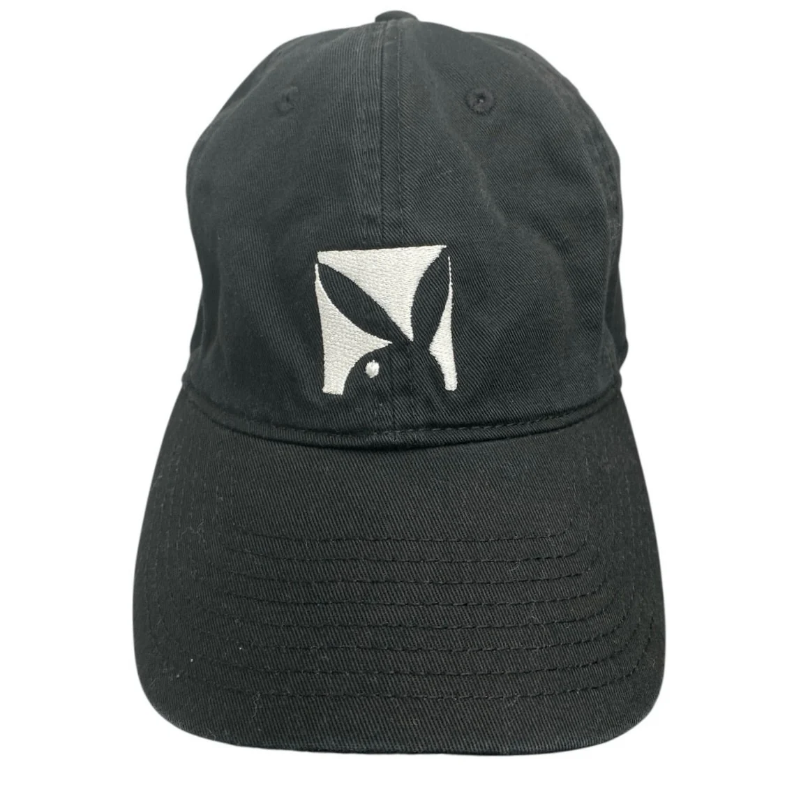 Big Bunny Women's Black Embroidered Adjustable  Strapback Baseball Cap Hat OS - Image 3