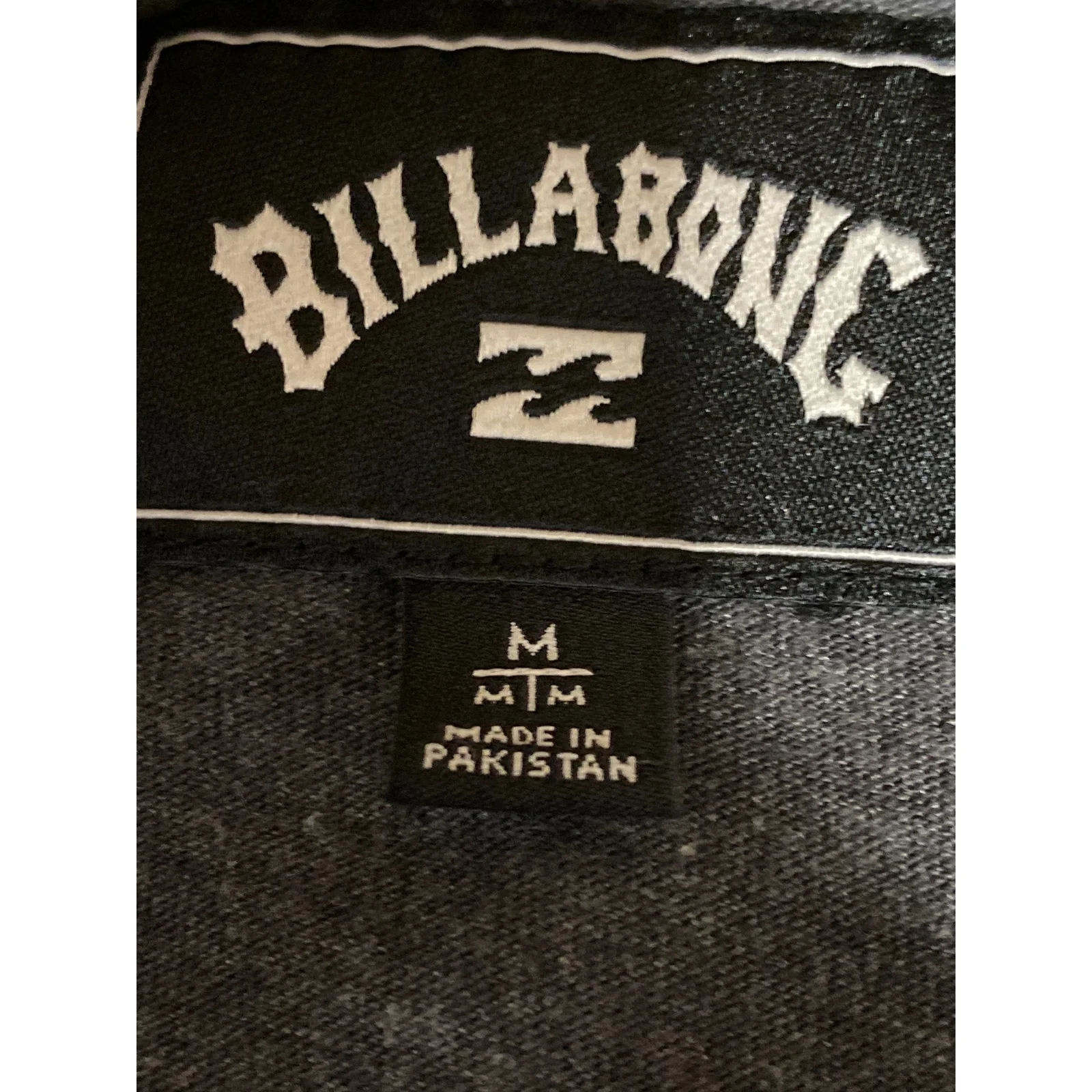 Billabong Men's Black Gray Short Sleeve Crew Neck Basic T Shirt Tee Top Size M - Image 5