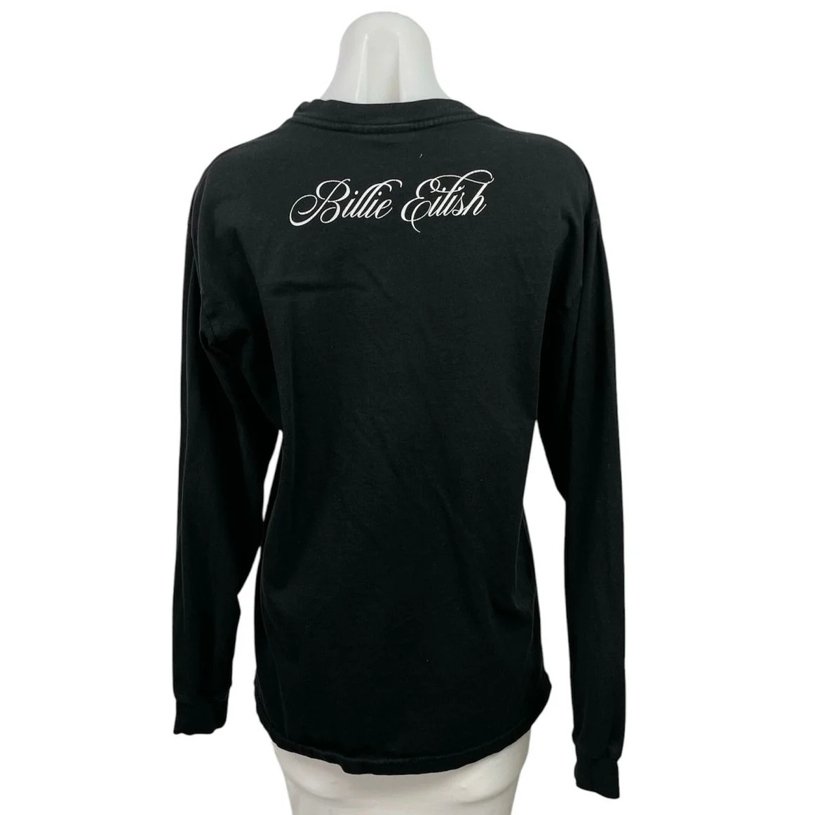 Billie Eilish Happier Than Ever Black Tour Concert Music Crewneck Sweatshirt S - Image 3