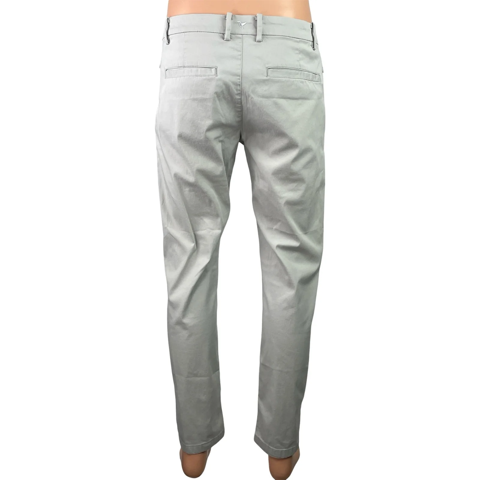 Birddogs Boom For Your Boomstick Men's Gray Slim Tapered Chino Khaki Pants 34x32 - Image 3