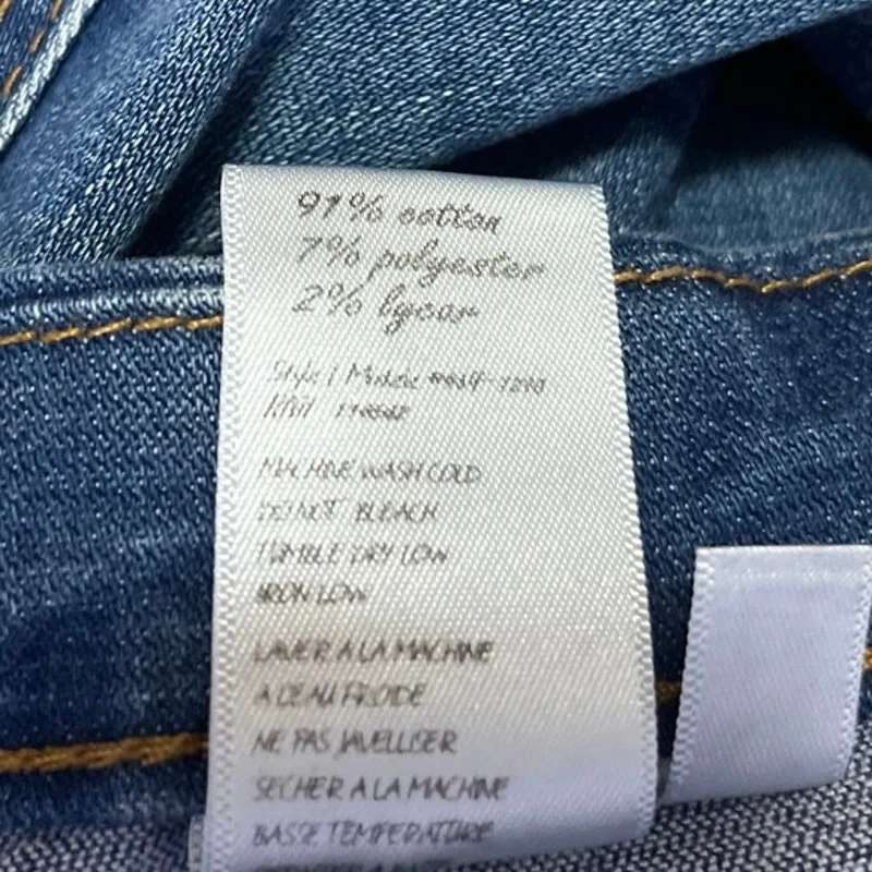 Blank NYC Women's Blue Medium Wash Mid Rise Skinny Leg Denim Jeans Pants Size 27 - Image 5