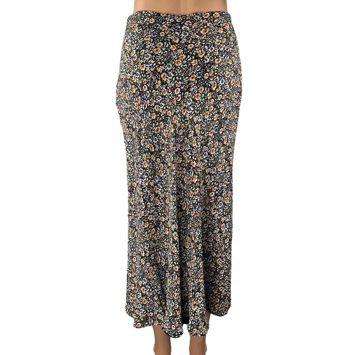 Boden Cecelia Multicolor Floral Print Side Zip Flowy Midi Maxi A-Line Skirt Sz 4 - Image 3