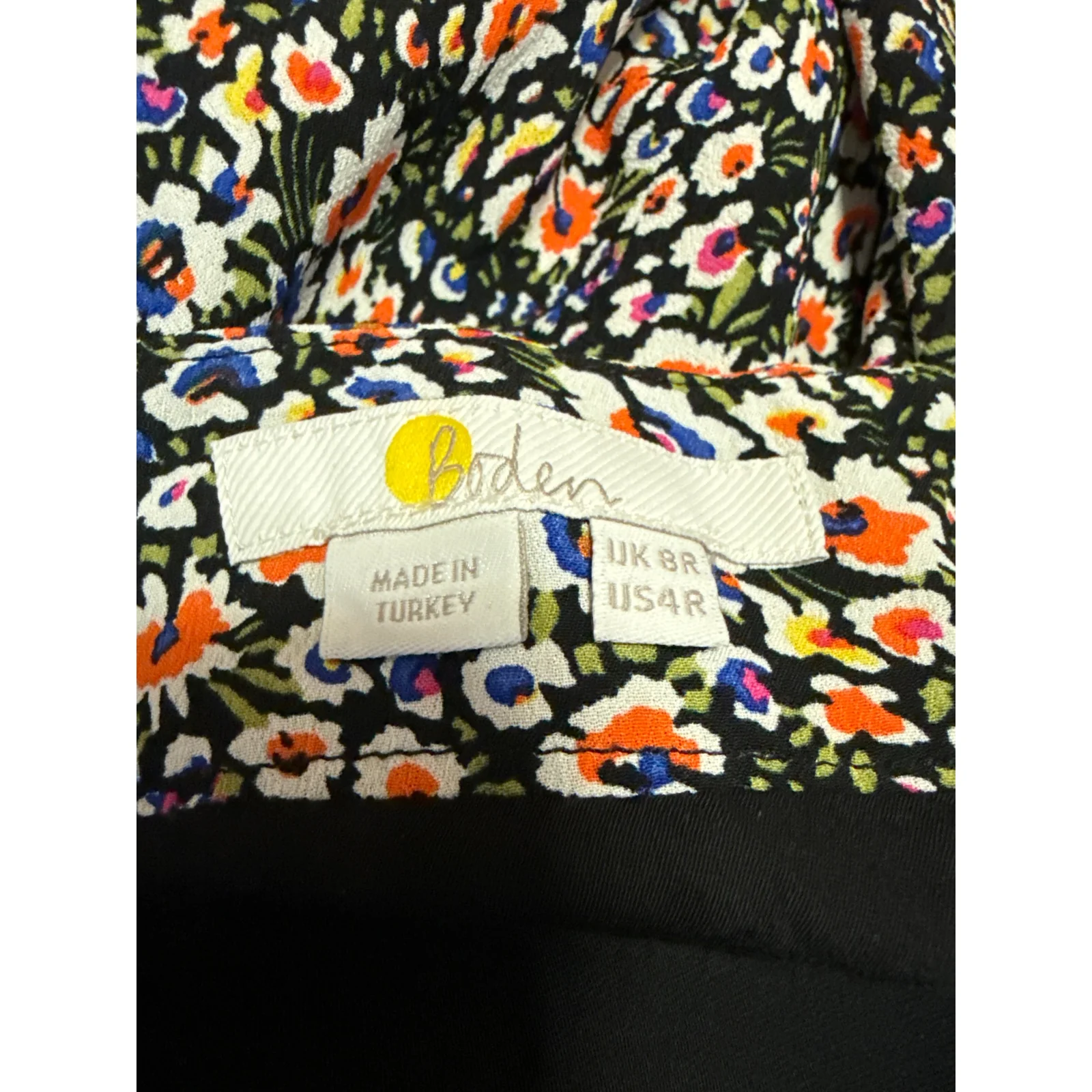 Boden Cecelia Multicolor Floral Print Side Zip Flowy Midi Maxi A-Line Skirt Sz 4 - Image 4