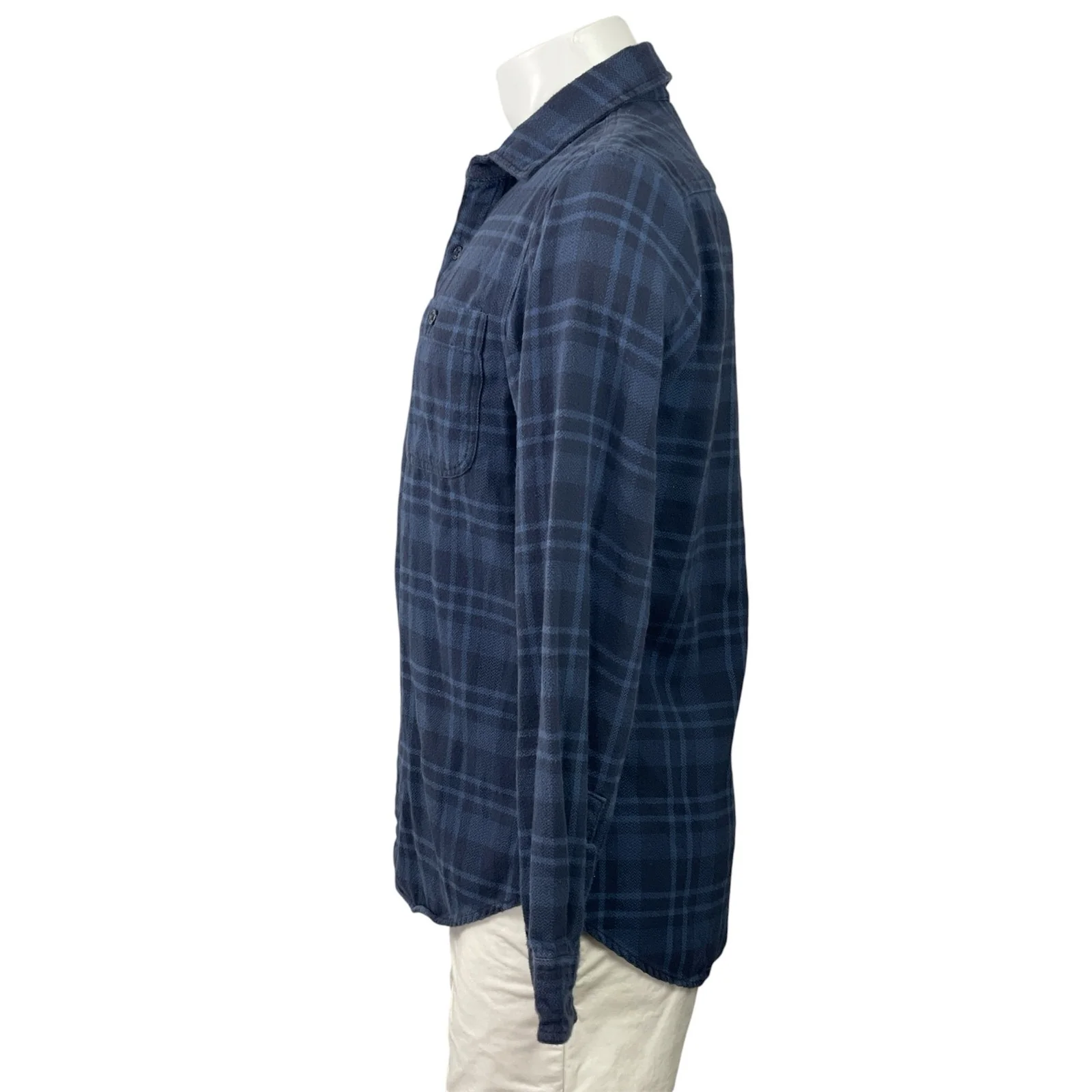 Bonobos Men Blue Plaid Slim Fit Chest Pocket Long Sleeve Button Down Shirt Top M - Image 2