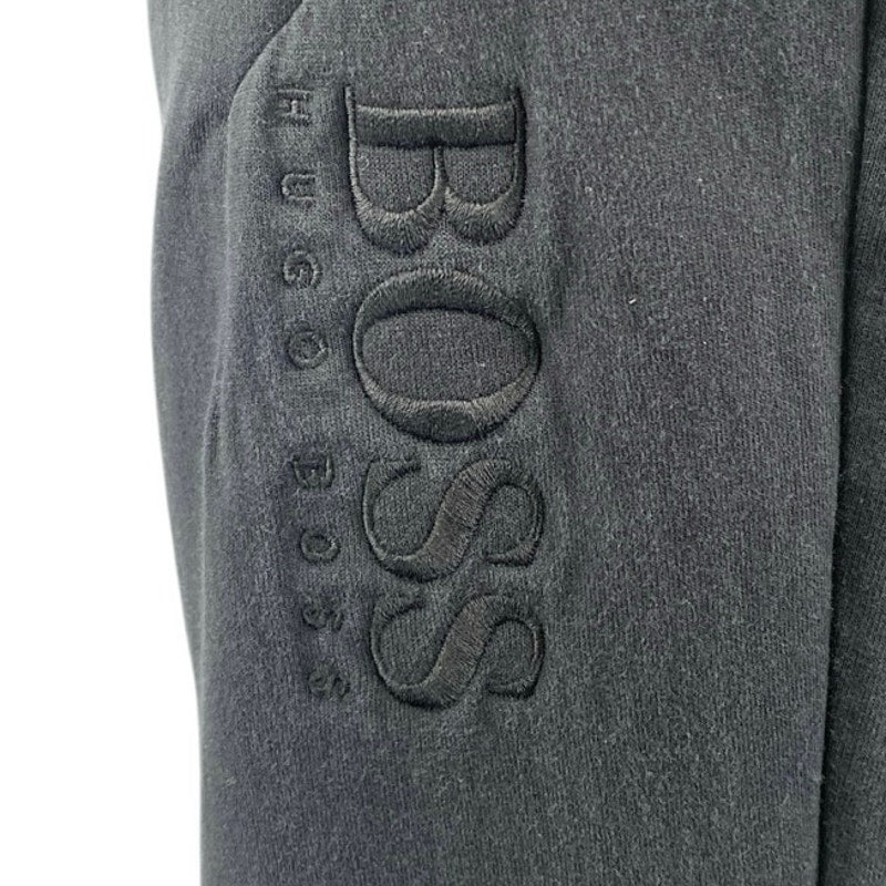 BOSS Hugo Boss Women's Black High Waisted Straight Drawstring Sweat Pants Size L - Image 4