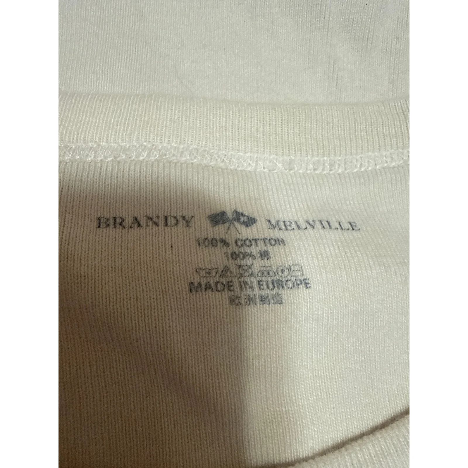 Brandy Melville Ashlyn Cowboys Graphic Short Sleeve Crop Basic Tee T-Shirt Top S - Image 4