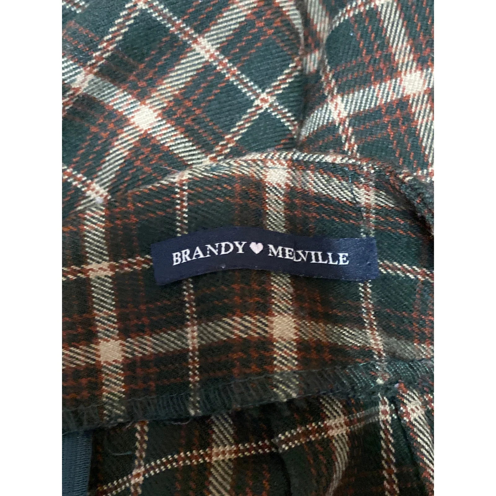Brandy Melville X John Galt Cara Womens Plaid Check Mini Straight Pencil Skirt S - Image 5