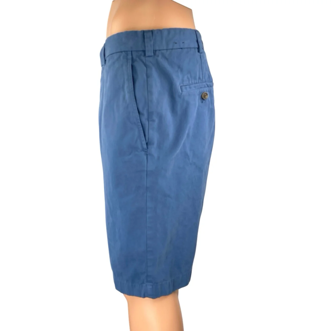 Brooks Brothers Men's Blue Cotton Khaki Chino Bermuda Casual Shorts Size 38 - Image 2