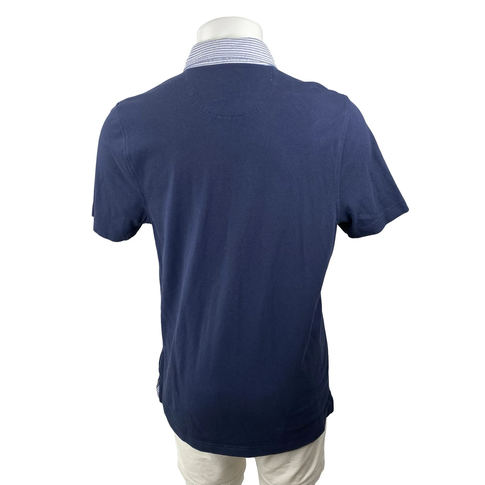 Brooks Brothers Vintage Oxford Men's Blue Collared Short Sleeve Polo Shirt Top L - Image 4