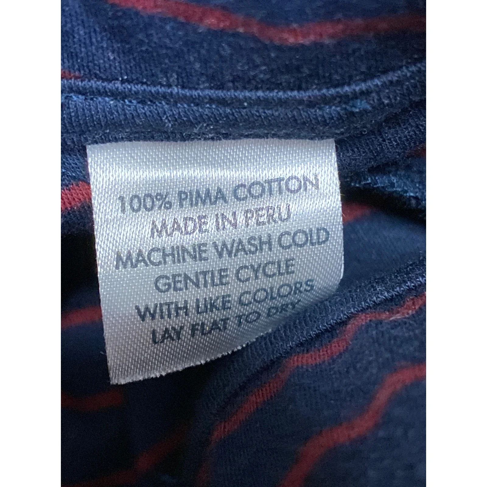 Brooks Brothers Women's Navy Blue Striped High Rise Straight Sweat Pants Size M - Image 4
