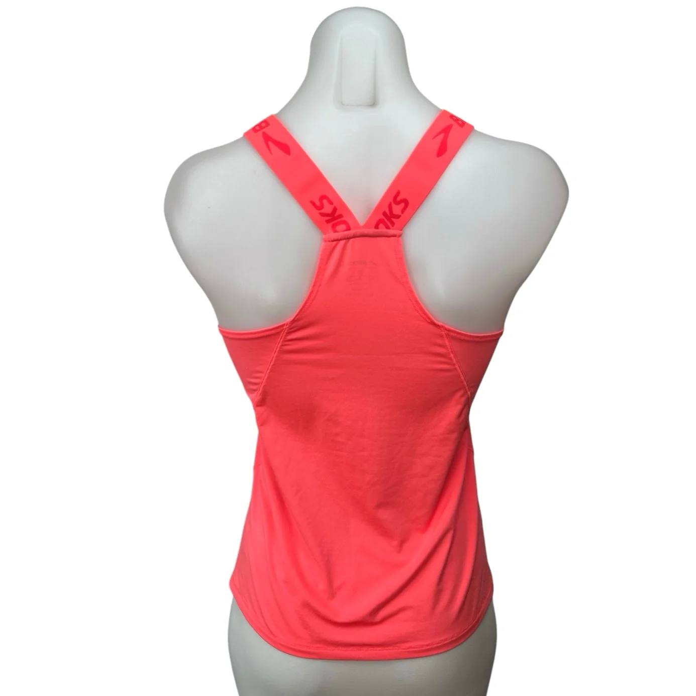 Brooks Pick-Up Pink Sleeveless Racerback Fitted Athletic Gym Running Tank Top M - Image 2