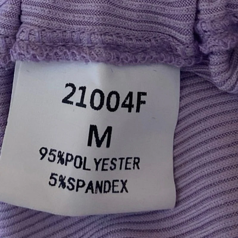 BTFBM Purple Rib Knit Ruched Tie Sleeveless Cami Mini Bodycon Tank Dress Size M - Image 4