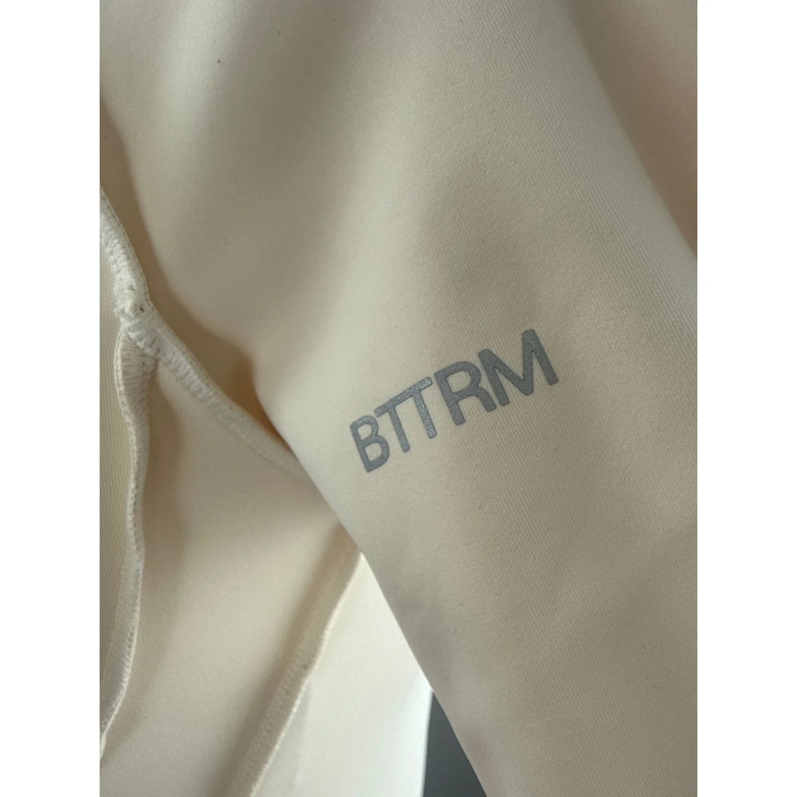 BTTRM BetterMe Ivory Athletic Activewear Sculpt Zip Up Catsuit Romper Jumpsuit M - Image 4
