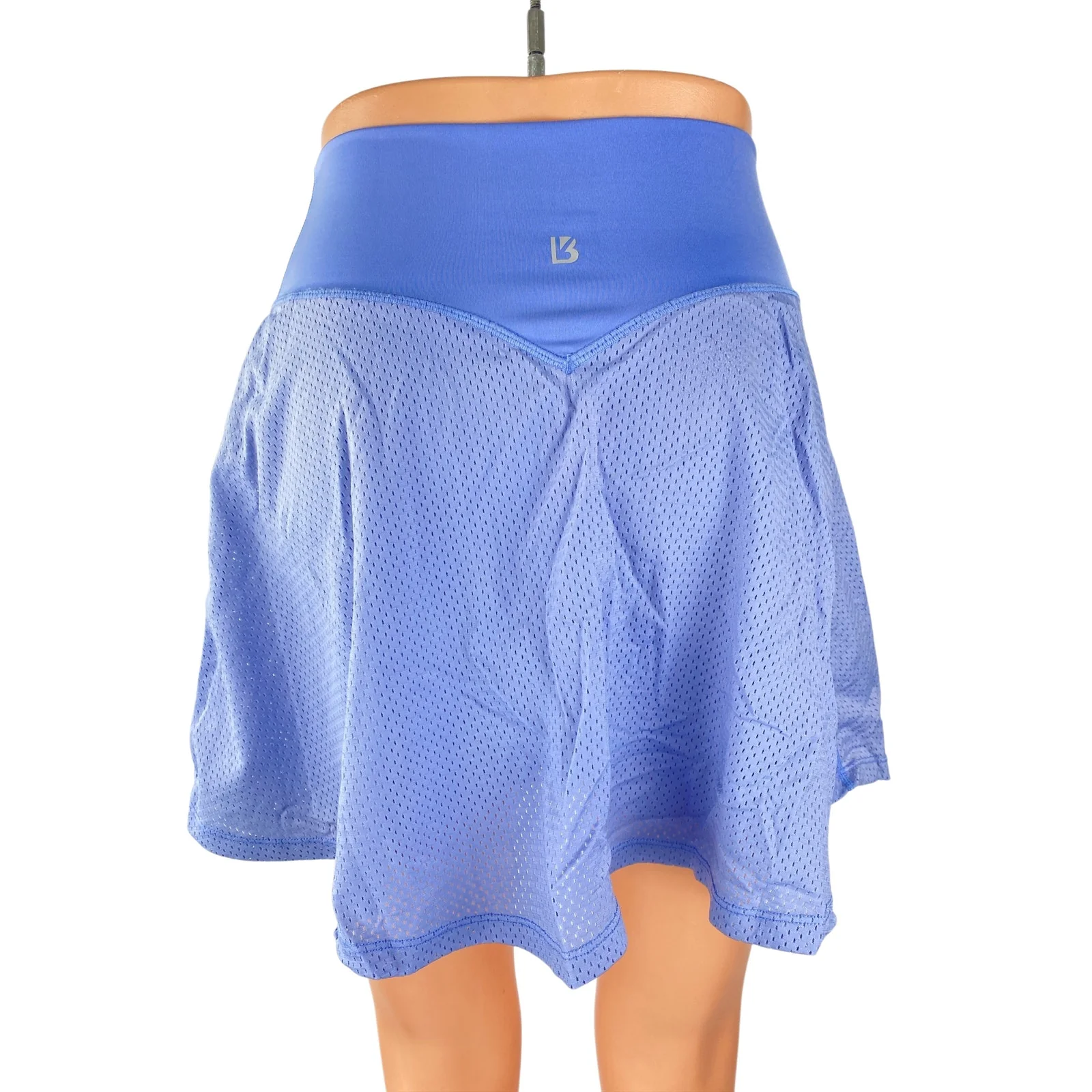 Buff Bunny Blue Cellular Blue Mesh A Line Tennis Golf Athletic Skort Skirt Sz M - Image 4