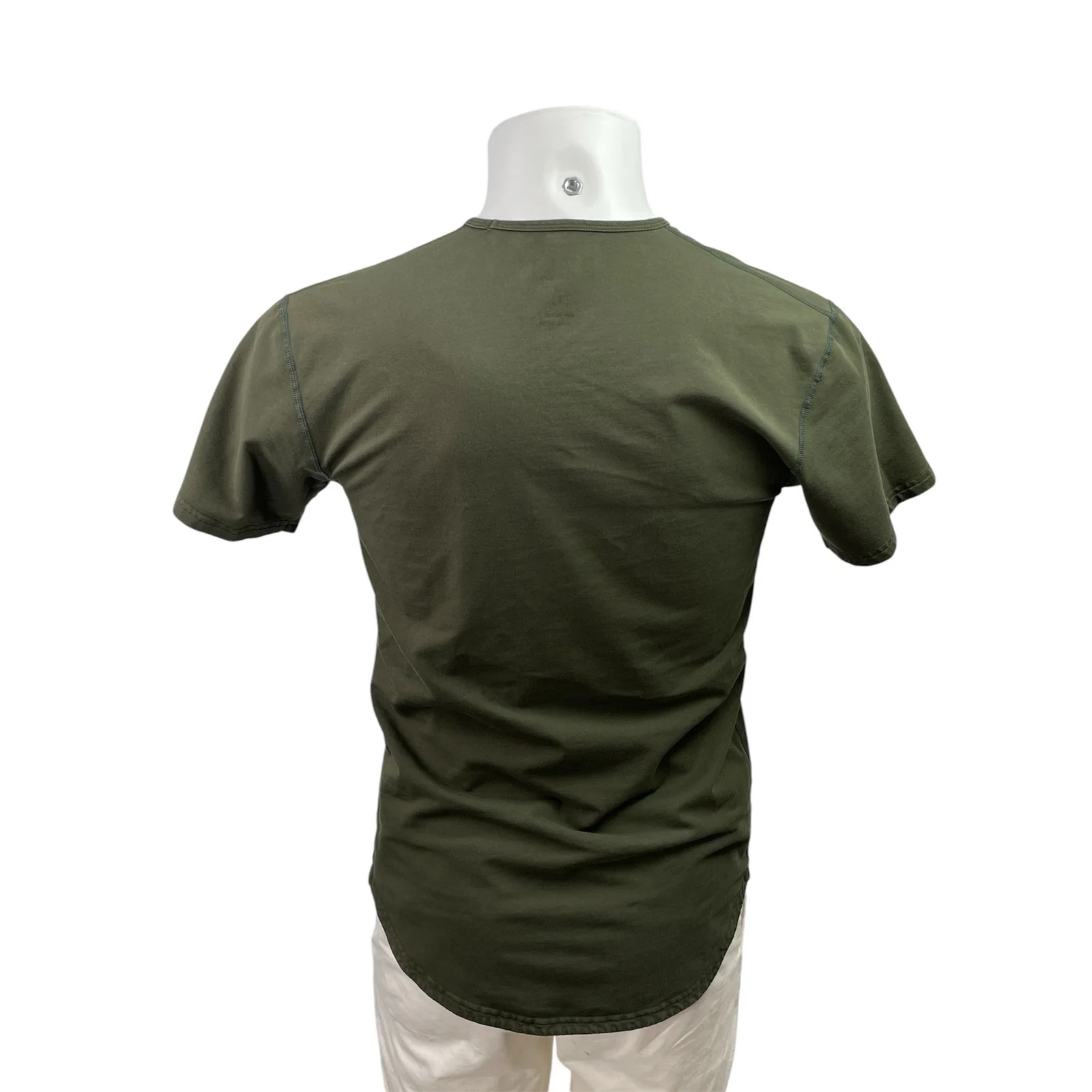 BYLT Men's Green Crew Neck Curve Hem Basic Short Sleeve T Shirt Tee Top Size L - Image 3
