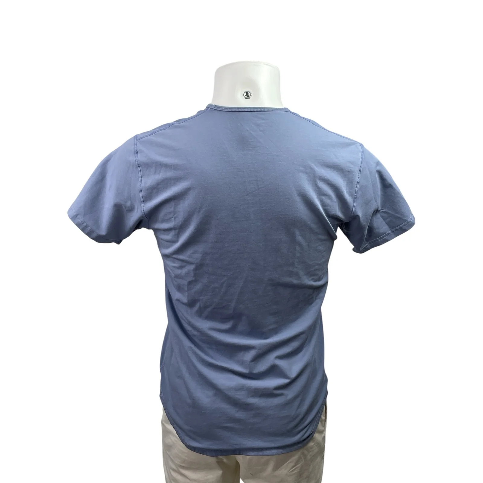 BYLT Premium Basics Men's Blue Crew Neck Short Sleeve T Shirt Tee Top Size S - Image 3