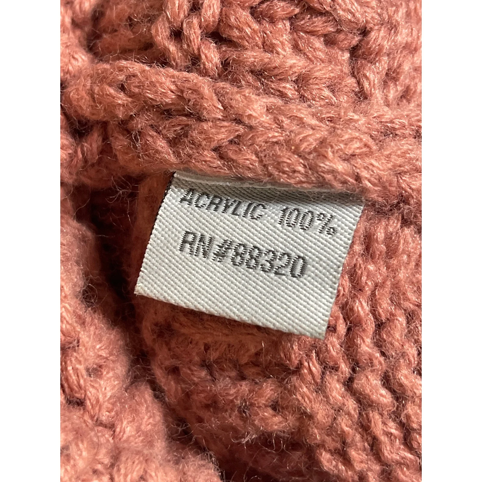C.C Exclusives Women's Pink Coral Ribbed Knit Winter Bonnet Beanie Hat Cap OS - Image 4