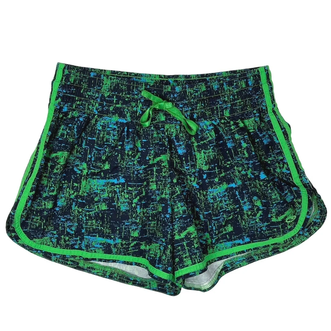 C9 By Champion Multi Abstract Print High Rise Sports Activewear Mini Shorts Sz L