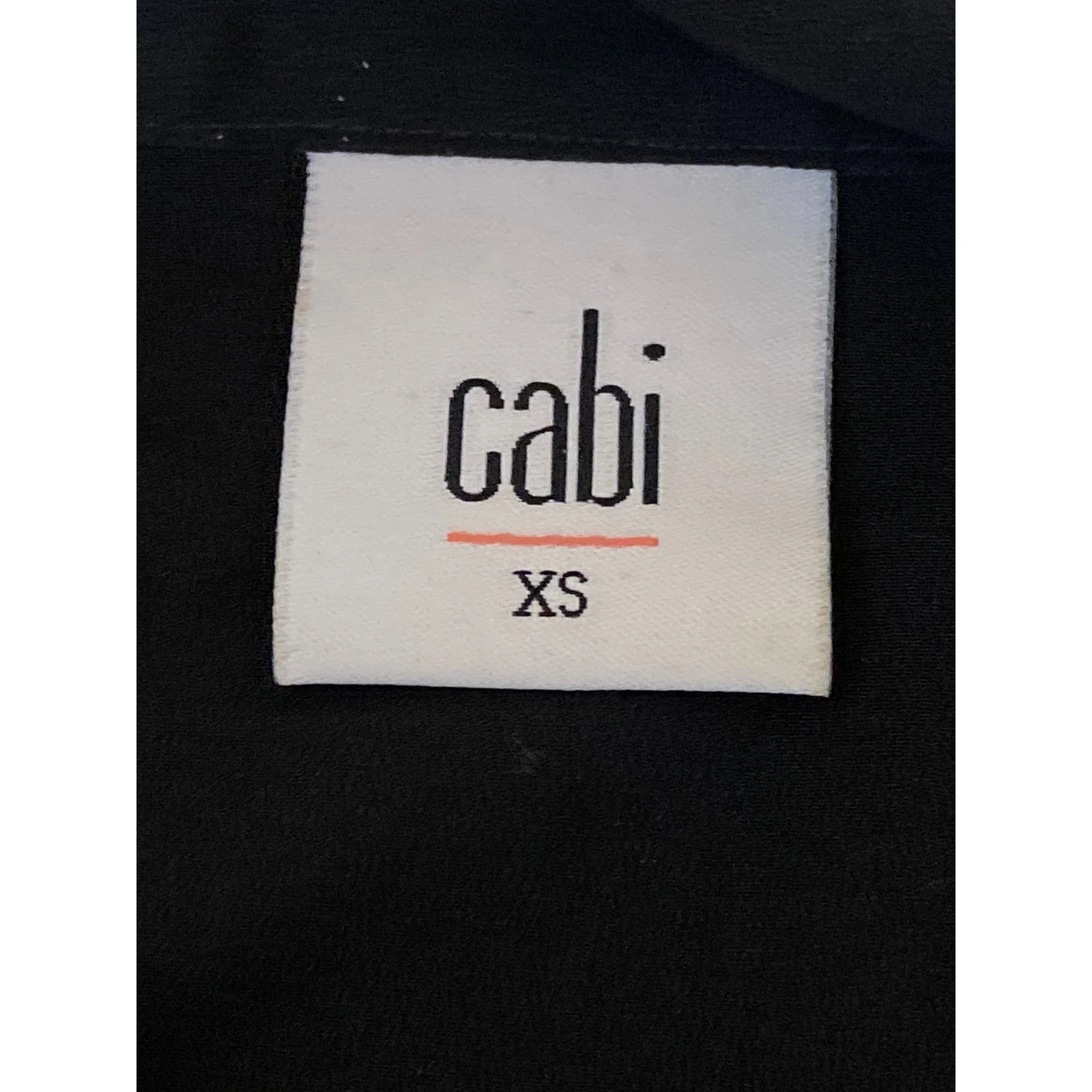 Cabi Women's Black Sleeveless Scarf Shawl Fringe V Neck Tank Blouse Top Size XS - Image 3