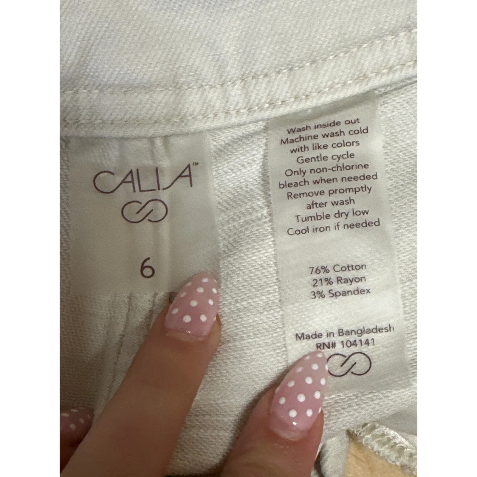 Calla Women's White High Waisted Baggy Palazzo Wide Leg Denim Jeans Size 6 - Image 4