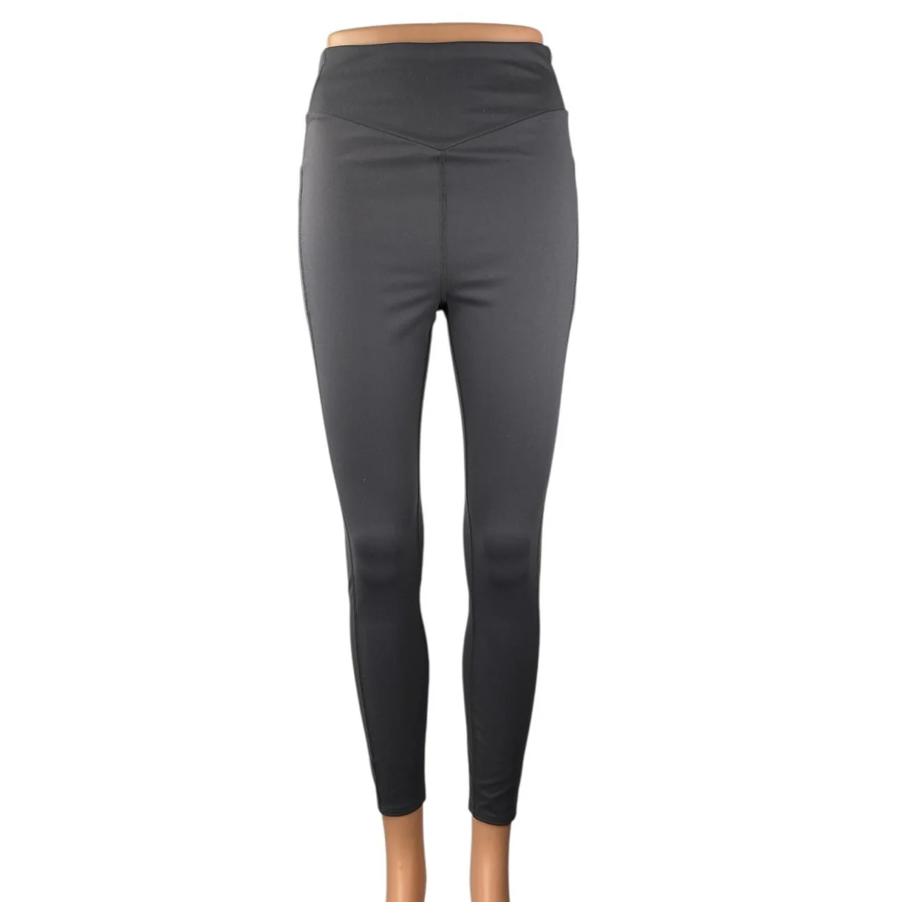 Calvin Klein Gray High Waisted Skinny Activewear Athletic Yoga Leggings Pants M
