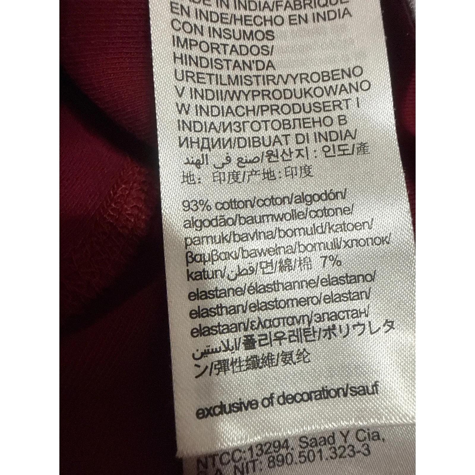 Calvin Klein Jeans Women's Red Short Sleeve Logo T Shirt Bodycon Midi Dress XS - Image 6