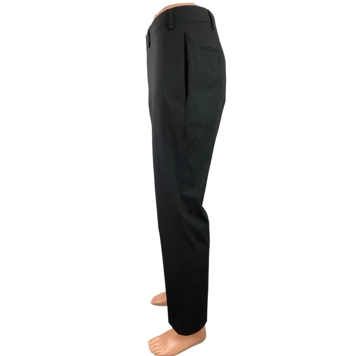 Calvin Klein Men's Black High Waisted Straight Leg Trousers Dress Pants Size L - Image 2