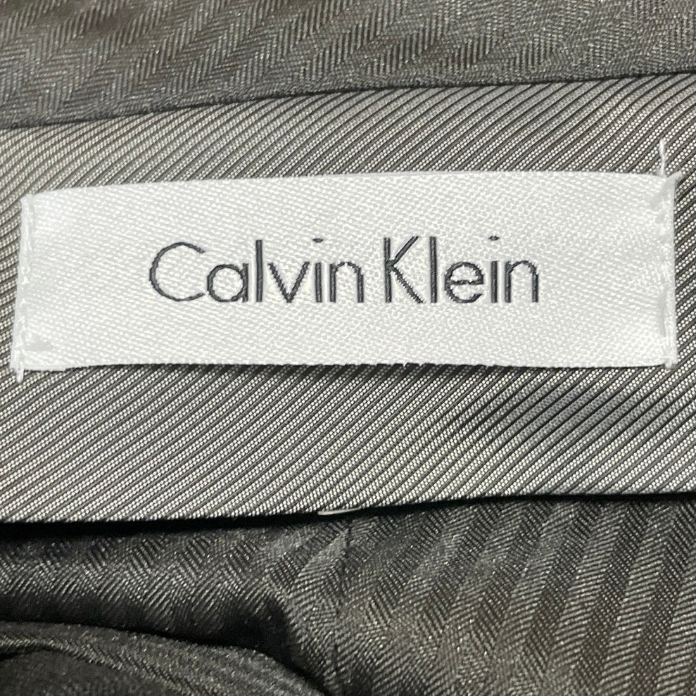 Calvin Klein Men's Black High Waisted Straight Leg Trousers Dress Pants Size L - Image 4