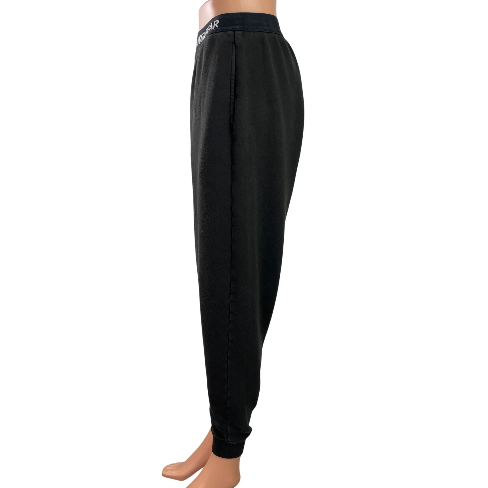 Calvin Klein Women's Black Monogram Lounge Sleepwear Trouser Jogger Pants Size S - Image 2