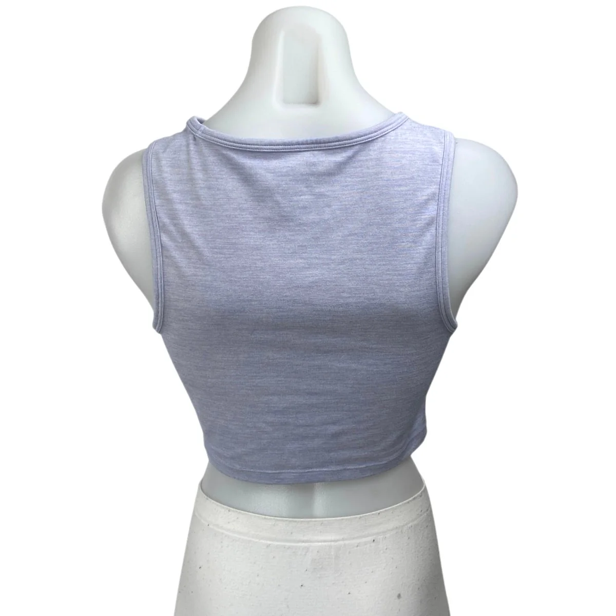 Calvin Klein Women's Blue Twist Front Sleeveless Activewear Crop Tank Top Size S - Image 2