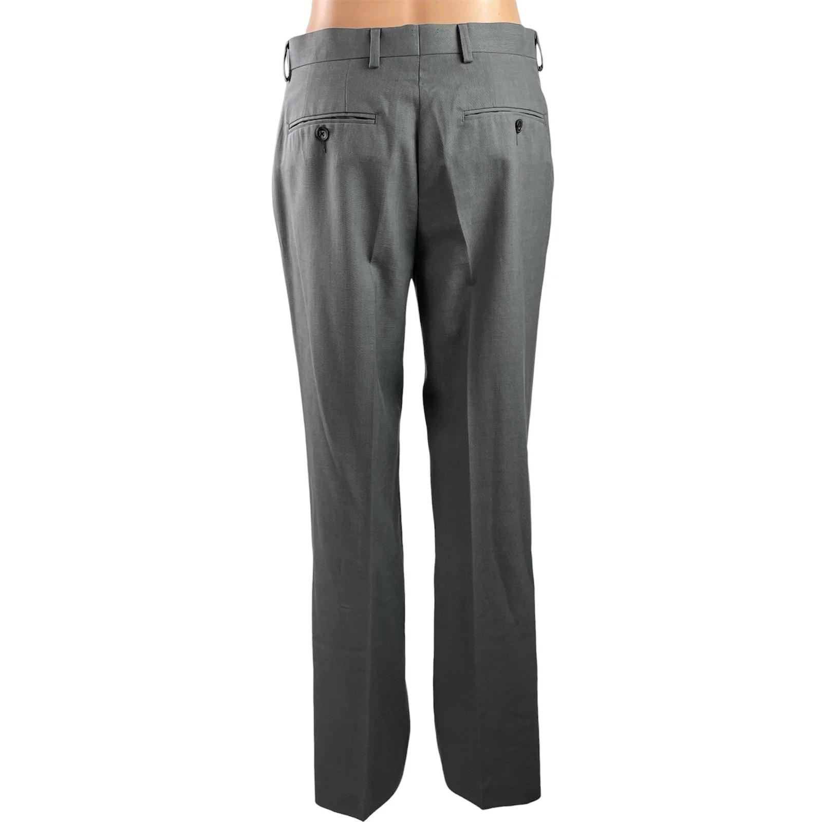 Calvin Klein Women's Gray High Rise Straight Career Trousers Dress Pants Size 29 - Image 3