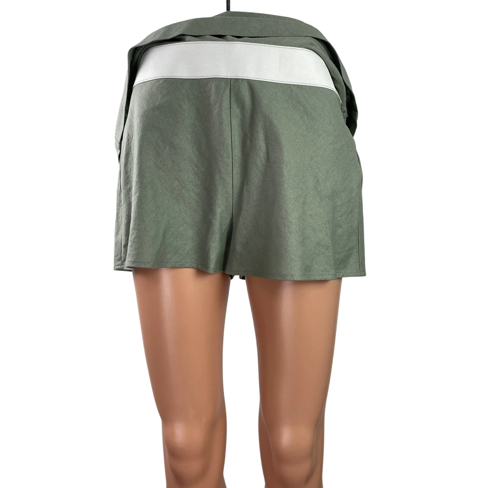 Calvin Klein Women's Green High Waist Mini Tennis Golf Skort Skirt Shorts Size 4 - Image 4