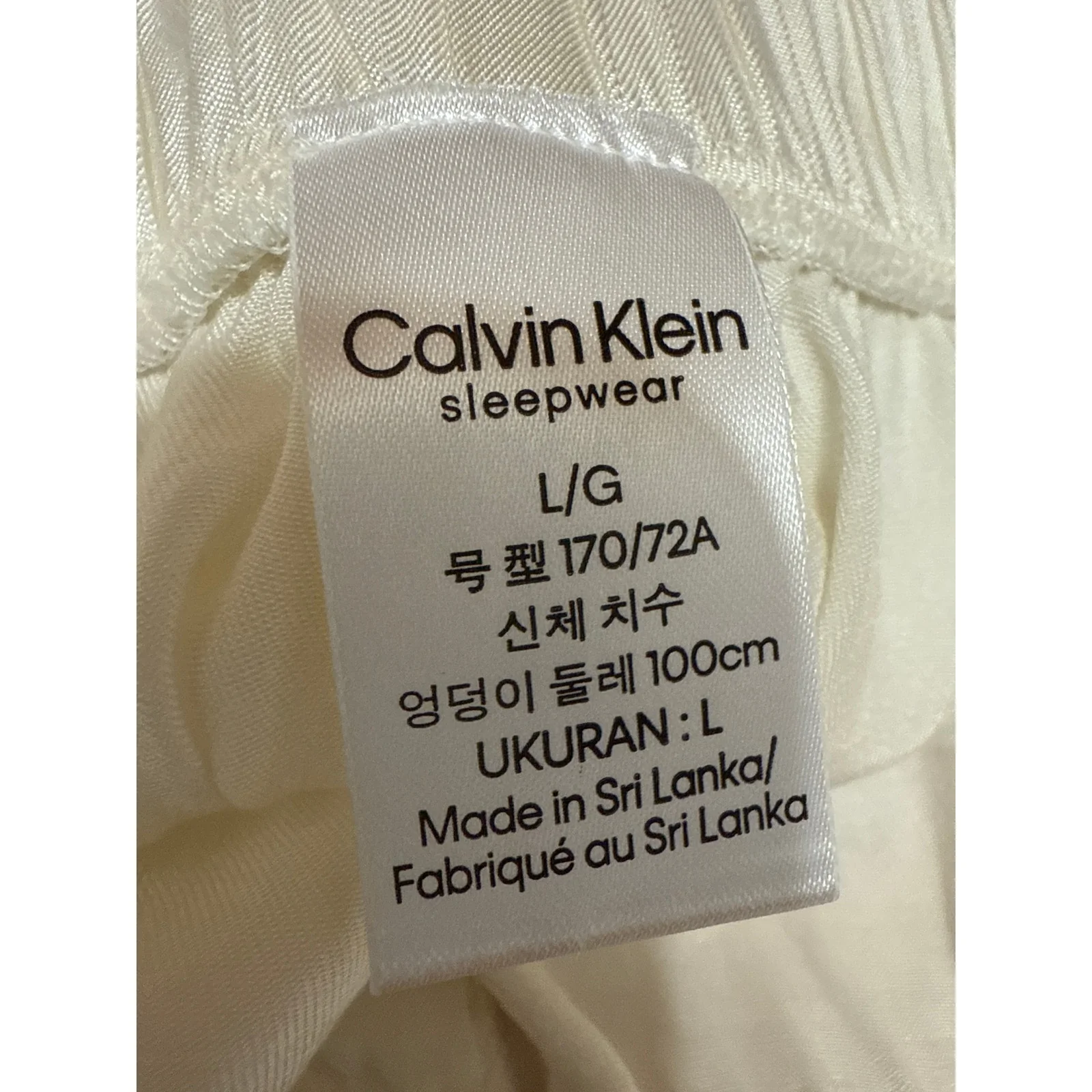 Calvin Klein Women's White Sleeveless Cami Camisole Sleepwear Pajamas Set Size L - Image 11