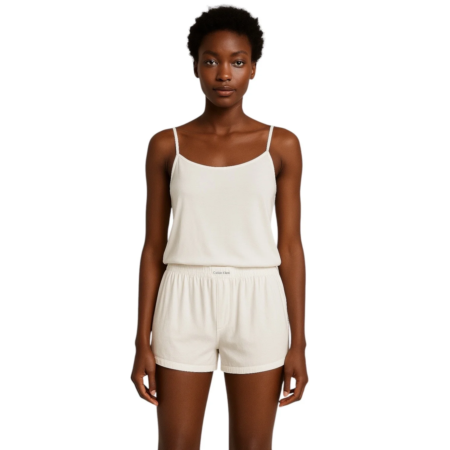 Calvin Klein Women's White Sleeveless Cami Camisole Sleepwear Pajamas Set Size L - Image 13