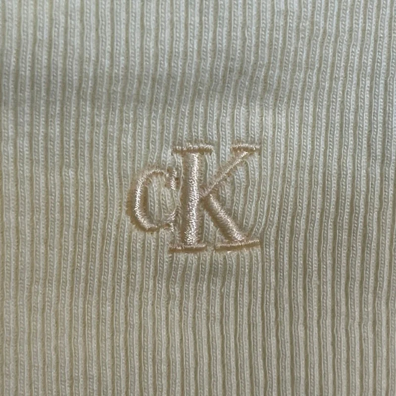 Calvin Klein Women's Yellow Crew Neck Short Sleeve Slim Baby Tee T-Shirt Top XS - Image 7