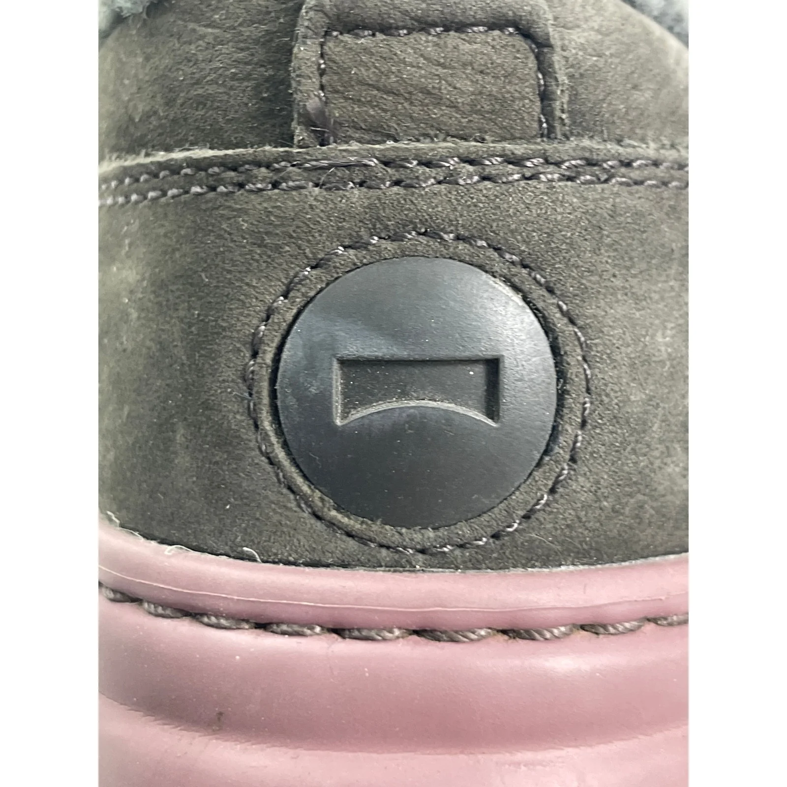 Camper Women's Green Shearling Low Top Lace Up Round Toe Sneakers Shoes Size 7 - Image 5