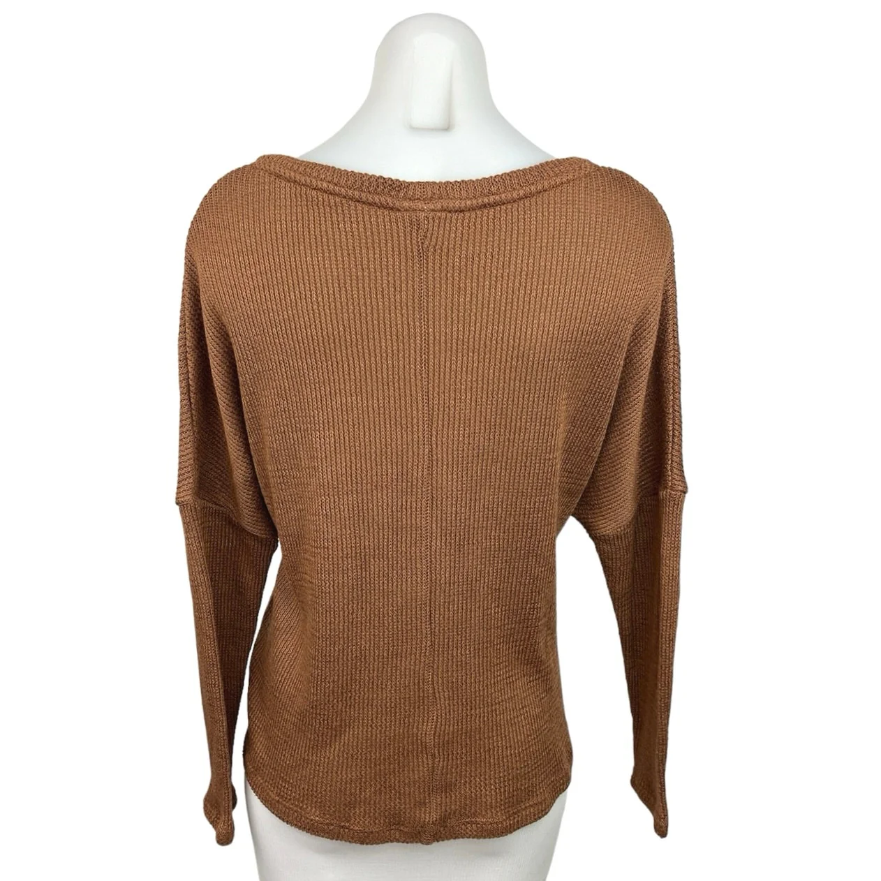 Cape Juby Women's Ribbed Knit Long Sleeve Boat Neck Pullover Sweater Top Size L - Image 2