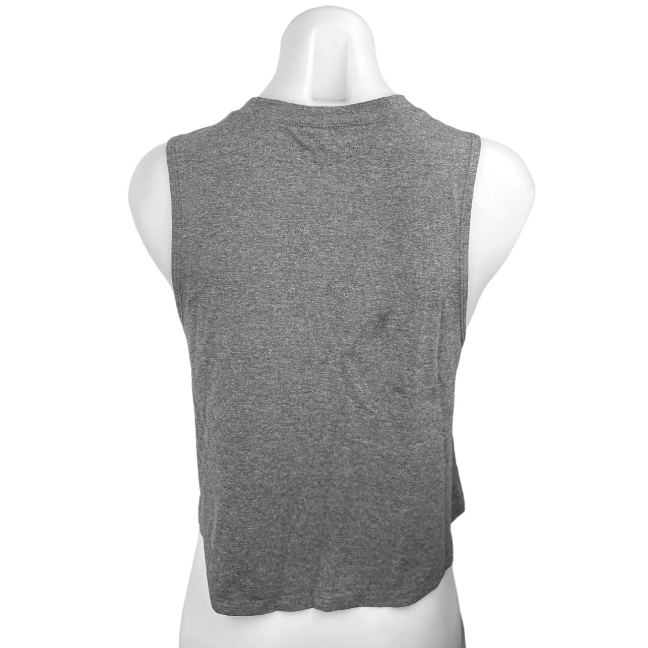 Carbon38 Gray Sleeveless Crewneck Boxy Activewear Fitness Muscle Tee Tank Top S - Image 2