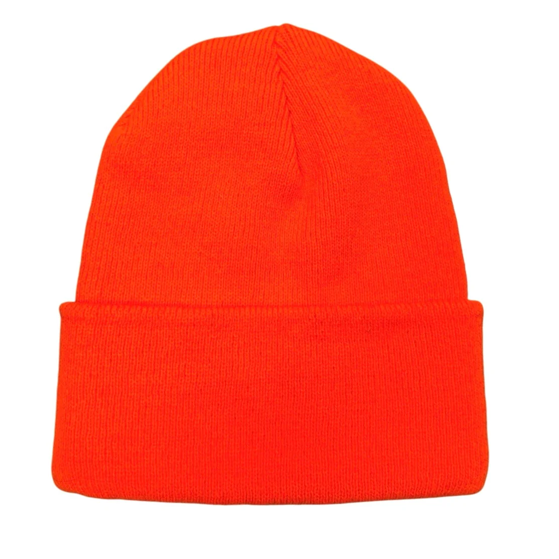 Carhartt A18 Mens Neon Coral Acrylic Stretch Knit Beanie Bonnet Hat One Size - Image 2