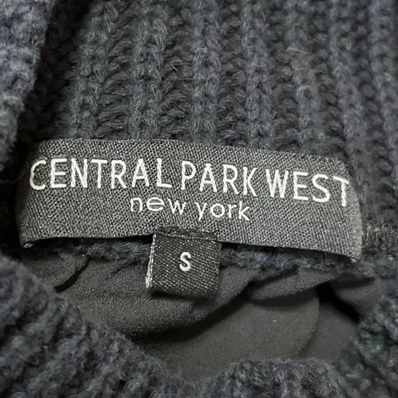 Central Park West Black Chunky Knit Sleeveless Turleneck Sweater Tank Top Size S - Image 3