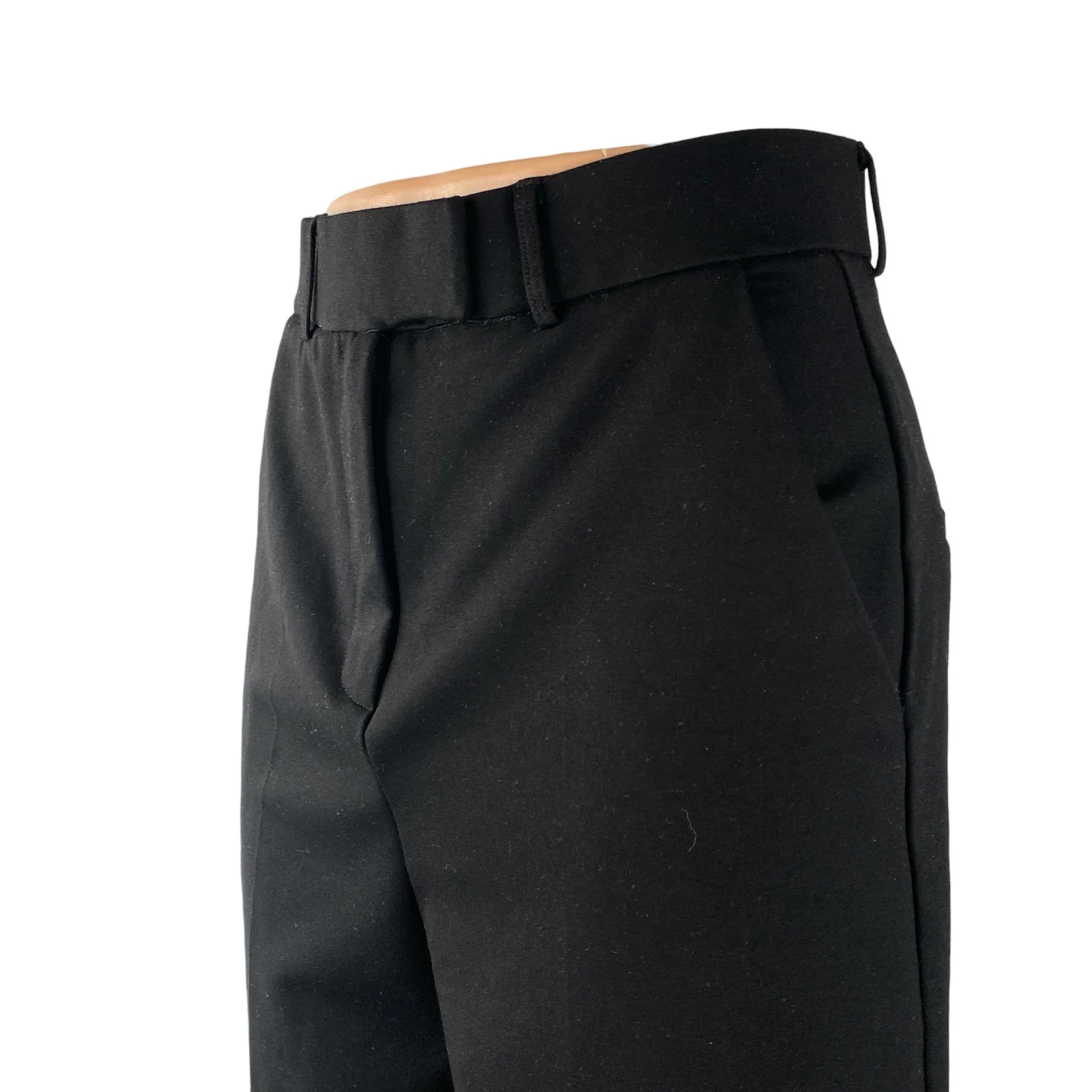 CGL Women's Black High Rise Straight Wide Leg Walking Mom Bermuda Shorts Size S - Image 2
